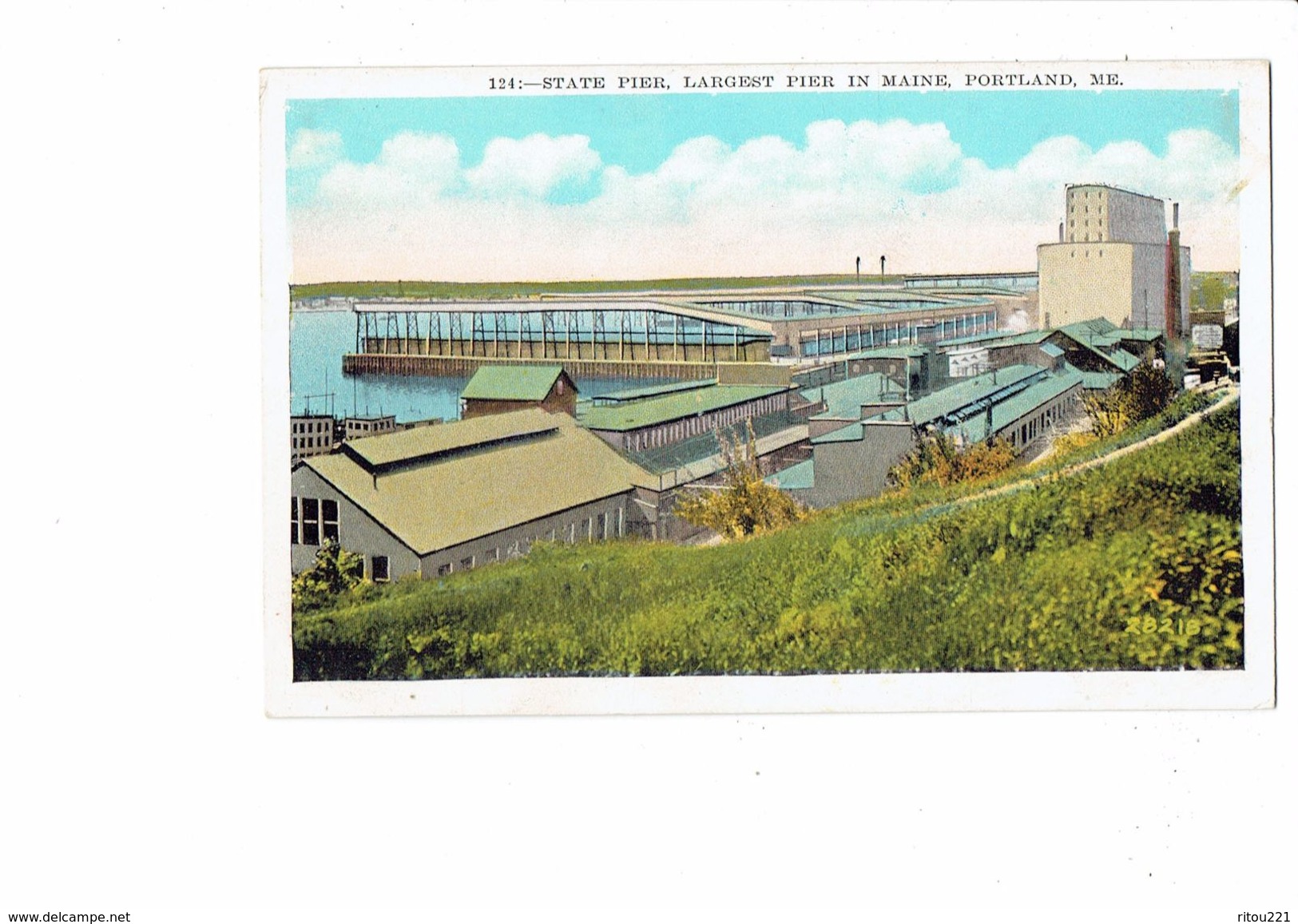 Cpa - Maine Portland - Largest Pier  - State Pier - - Portland