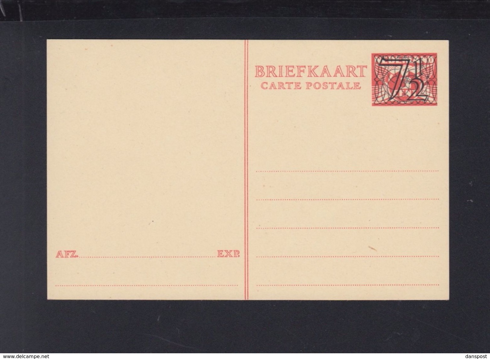 Niederlande GSK 7 1/2 Aufdruck Ungebraucht - Postal Stationery