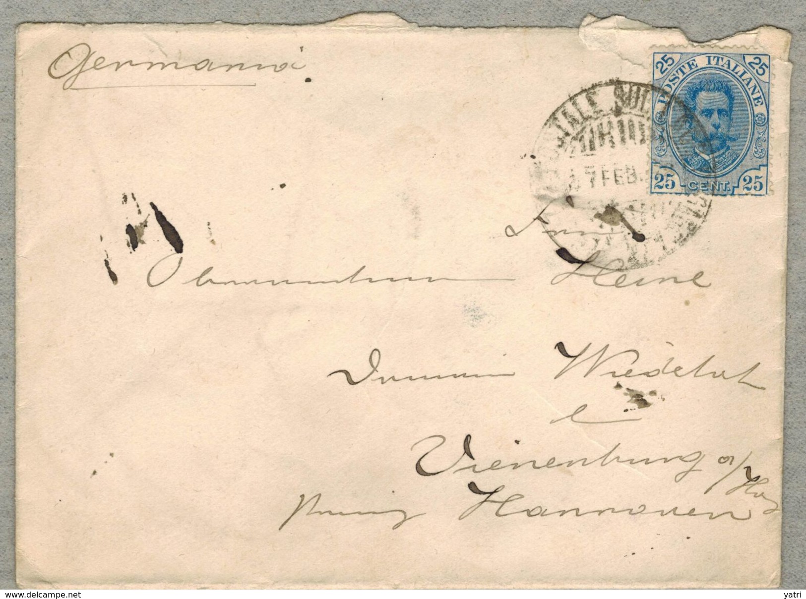 1898 - Navigazione Sul Lago Di Garda - Busta Per La Germania - Storia Postale