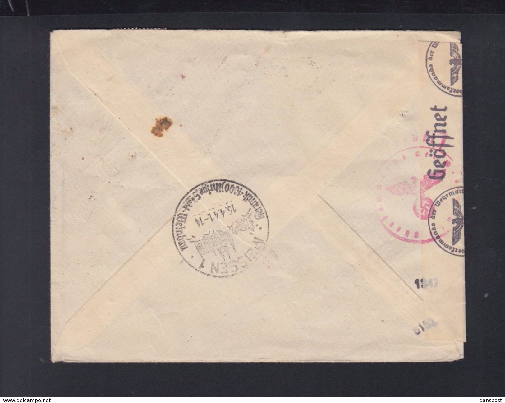 Romania Registered Cover 1941 Bran To Germany Censor - Covers & Documents