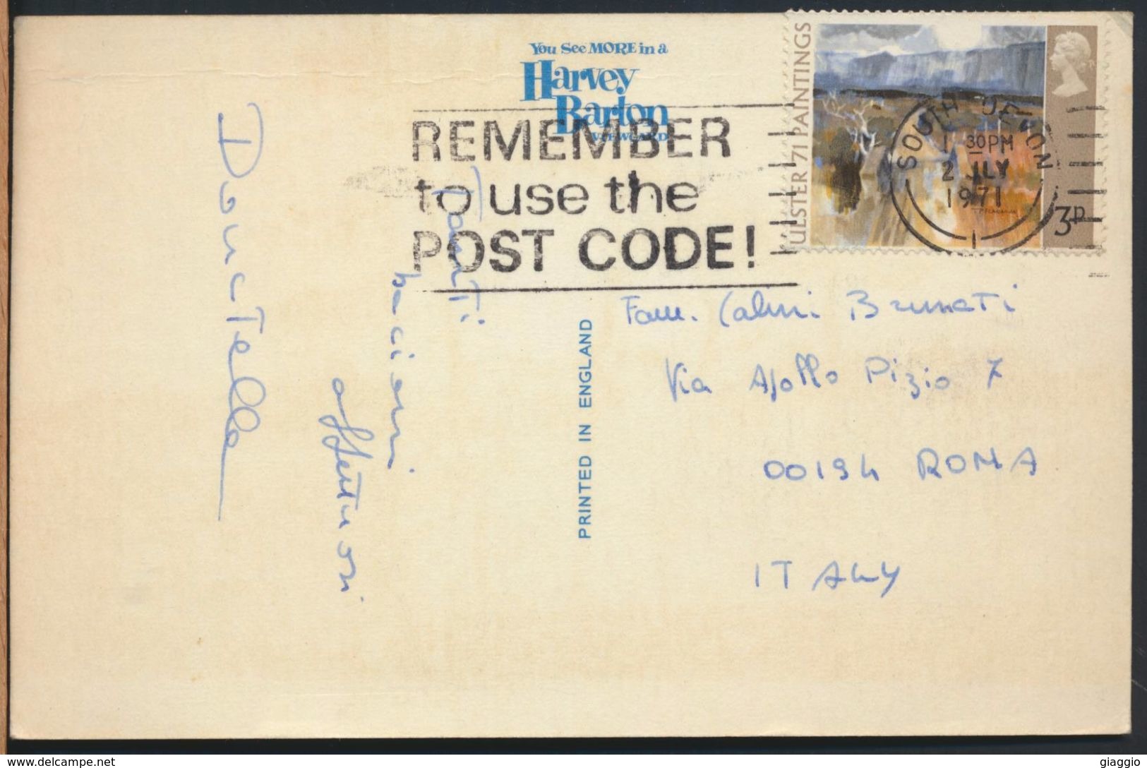 °°° 7586 - UK - PAIGNTON - GOODRINGTON PARK - 1971 With Stamps °°° - Paignton