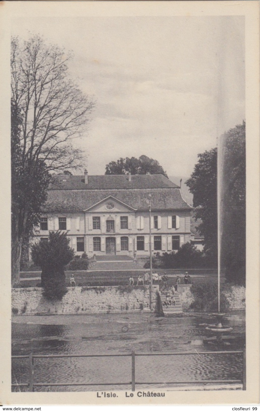 L'Isle. Le Château. Ed. Bangerter, Photographe De L'Isle. Non écrite. Animée. Sans Défaut - L'Isle