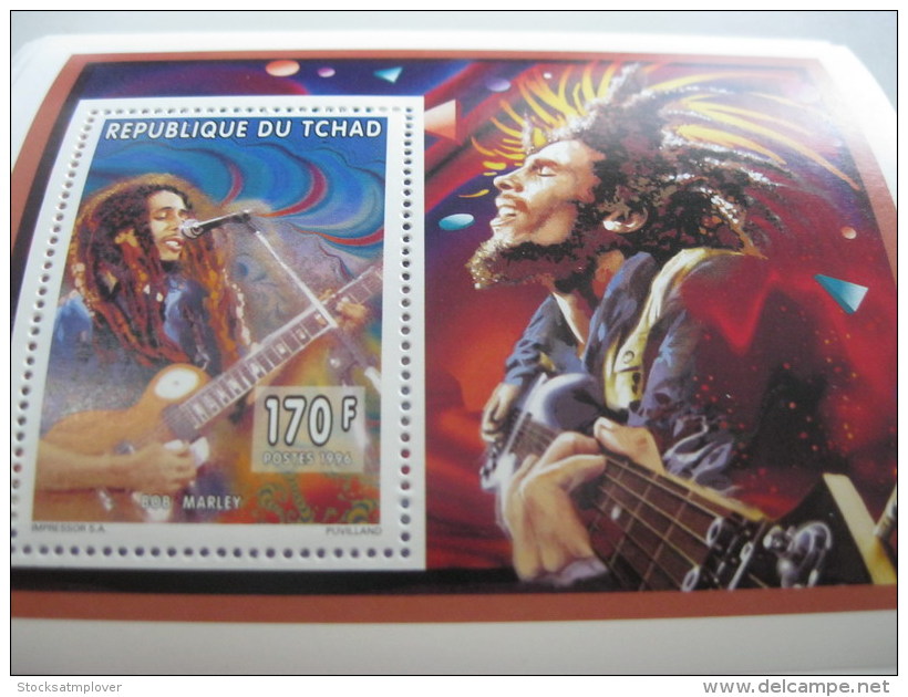 Chad-1996-famous People-Bob Marley-MI.1285A - Chad (1960-...)