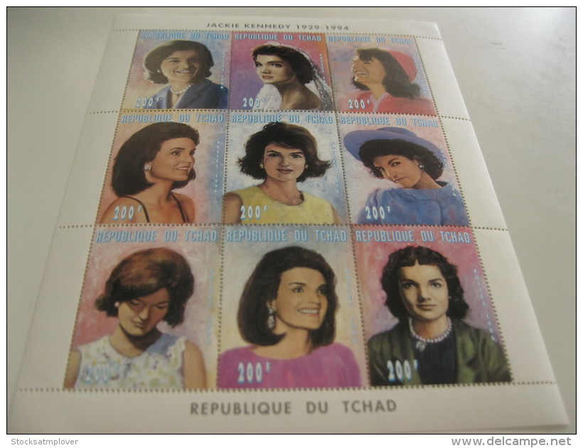 Chad-1996-famous People-Jacqueline Kennedy-MI.1334-42 - Chad (1960-...)