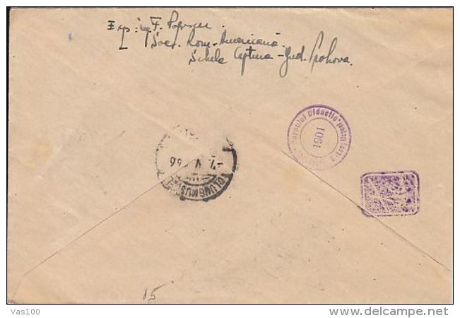 KING MICHAEL, STAMPS ON COVER, 1946, ROMANIA - Lettres & Documents