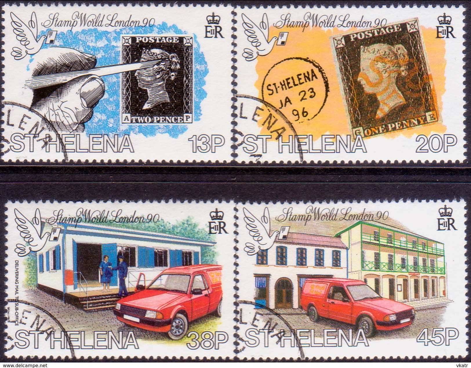 ST HELENA 1990 SG #562-65 Compl.set Used London 90 - Saint Helena Island