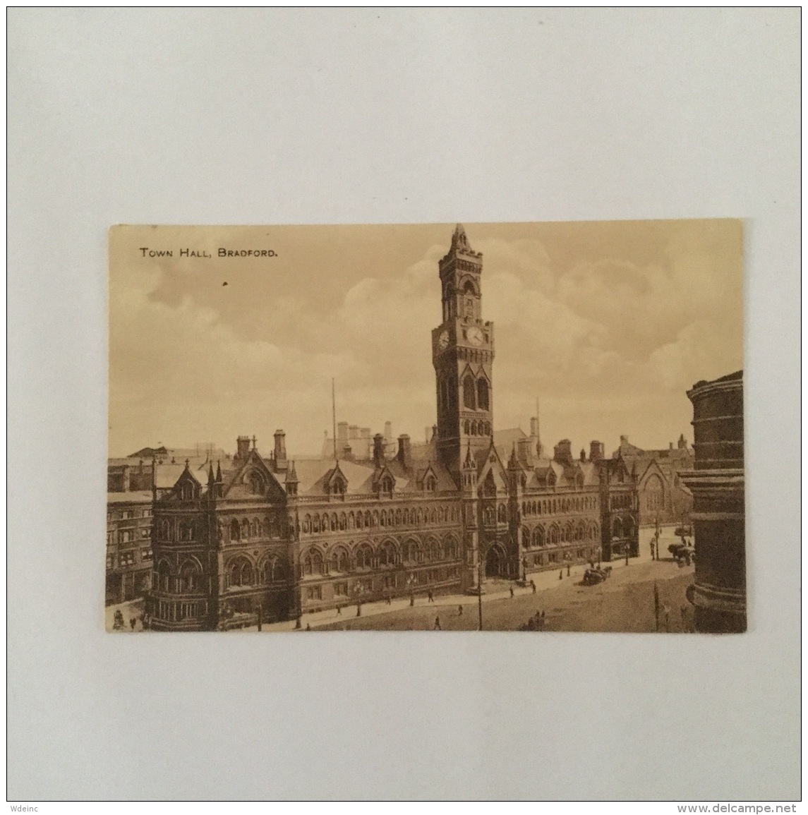 BRADFORD 1900s Town Hall  Unused Sepia Tucks Brand - Bradford