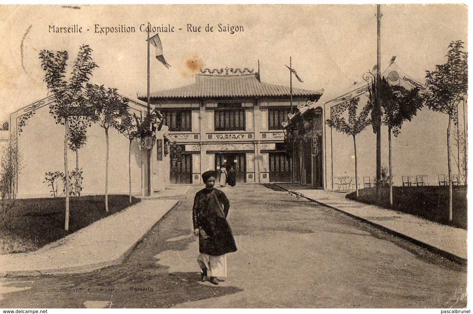 MARSEILLE - EXPOSITION COLONIALE - RUE DE SAIGON - Expositions Coloniales 1906 - 1922