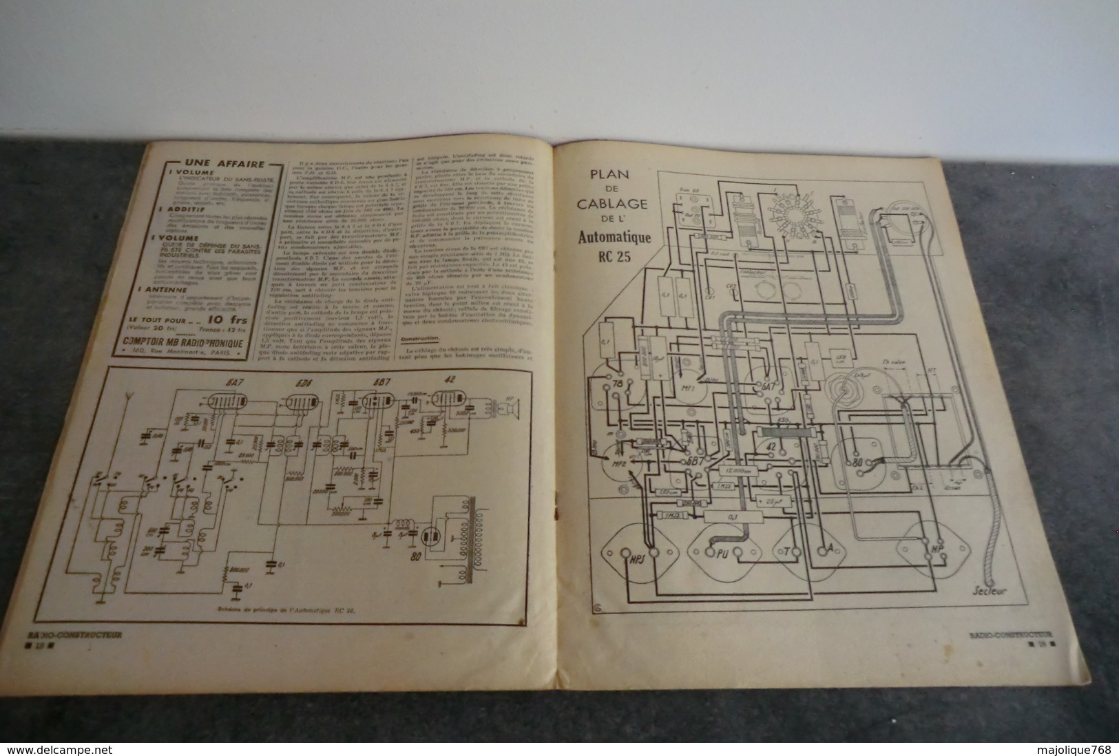Revue Radio Construction N°25 - 1 Octobre 1938 - - Componentes