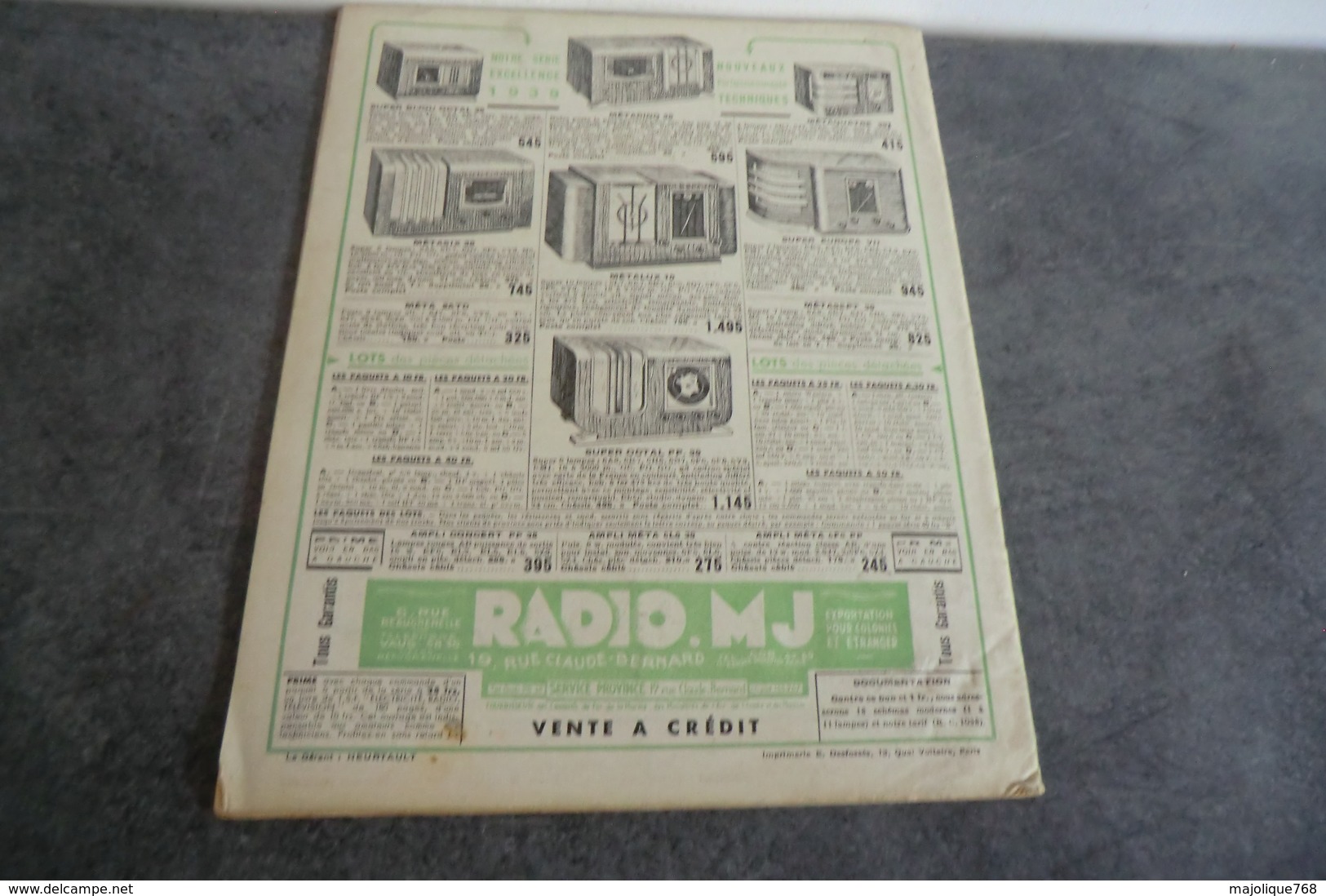 Revue Radio Construction N°25 - 1 Octobre 1938 - - Bauteile