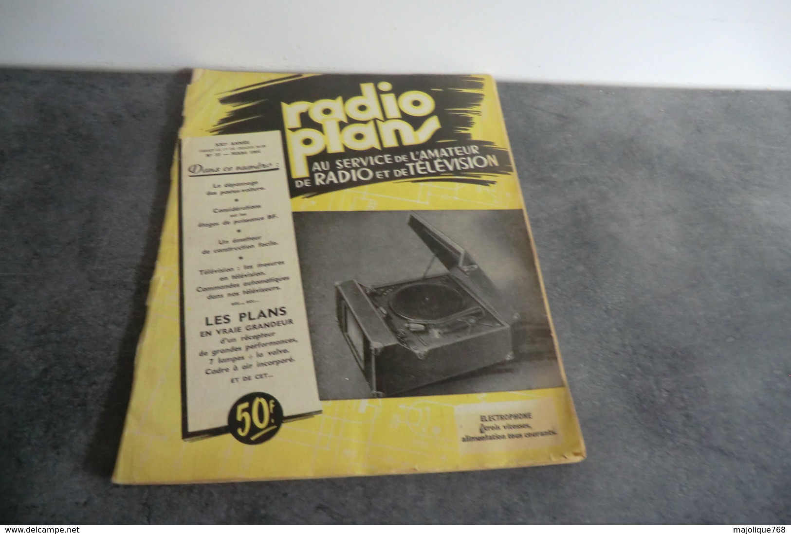 Revue Radio Plans - XXI° Année N°77 - Mars 1954 - - Littérature & Schémas