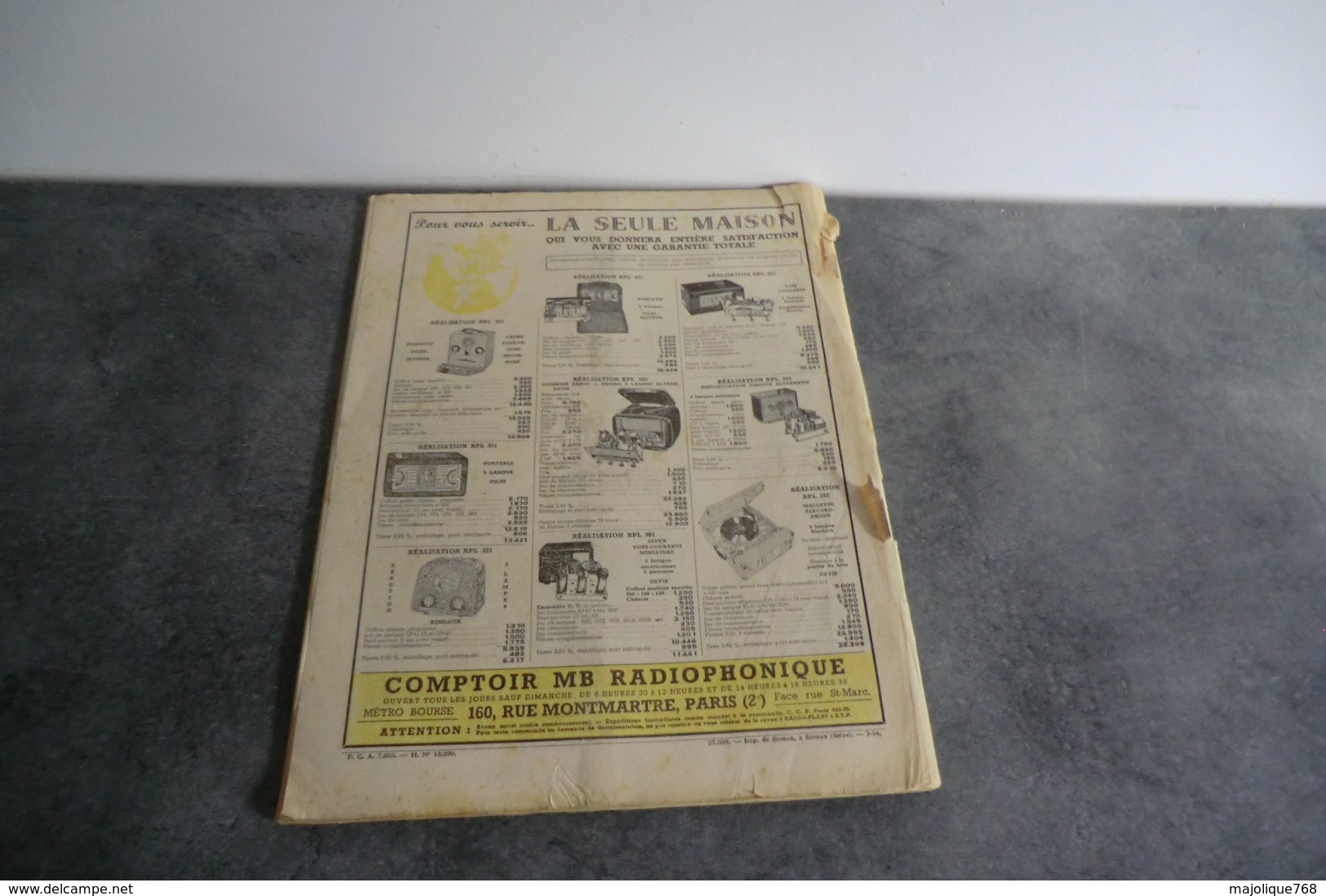 Revue Radio Plans - XXI° Année N°77 - Mars 1954 - - Literatur & Schaltpläne