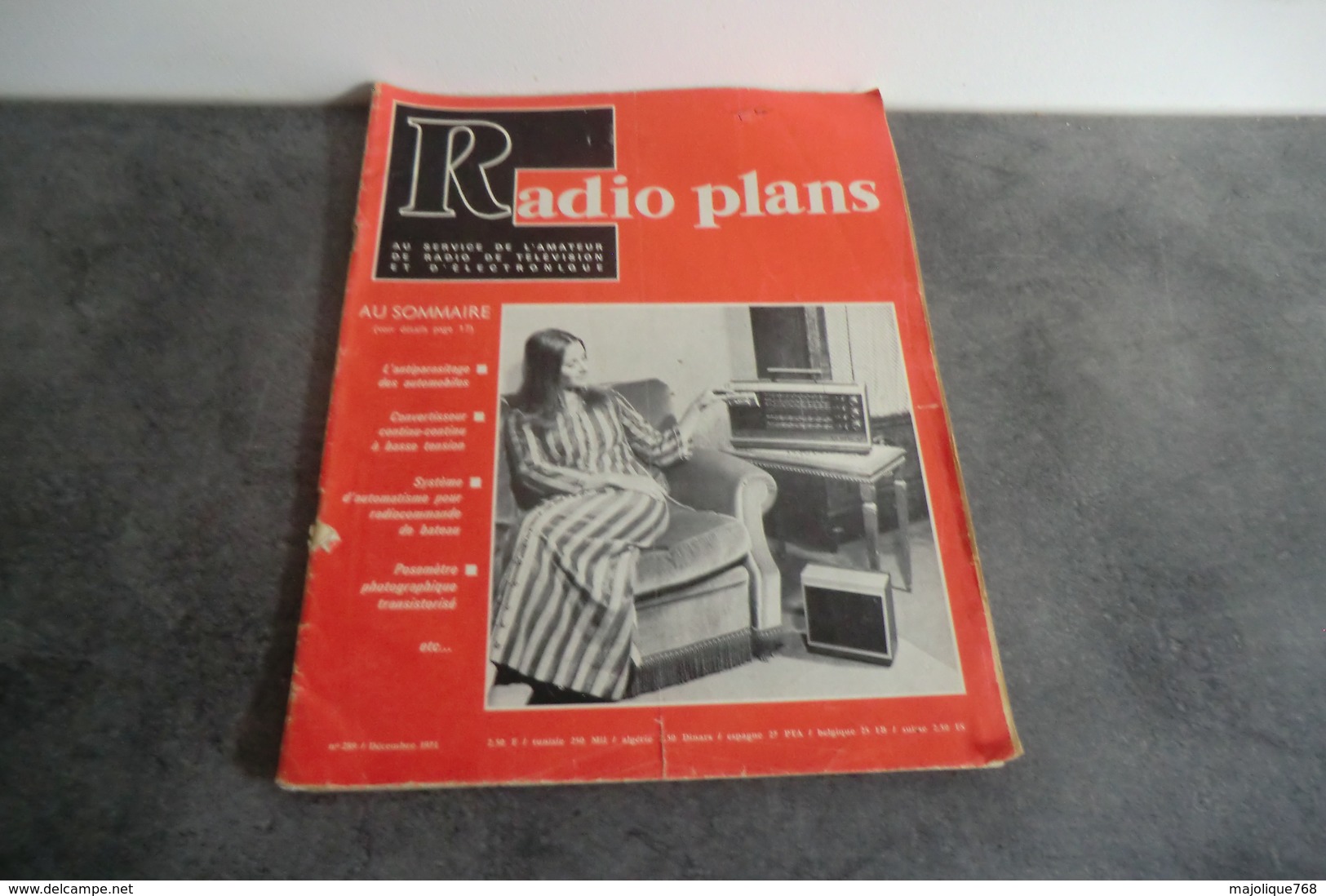 Revue Radio Plans - N°289 - Décembre 1971 - - Littérature & Schémas