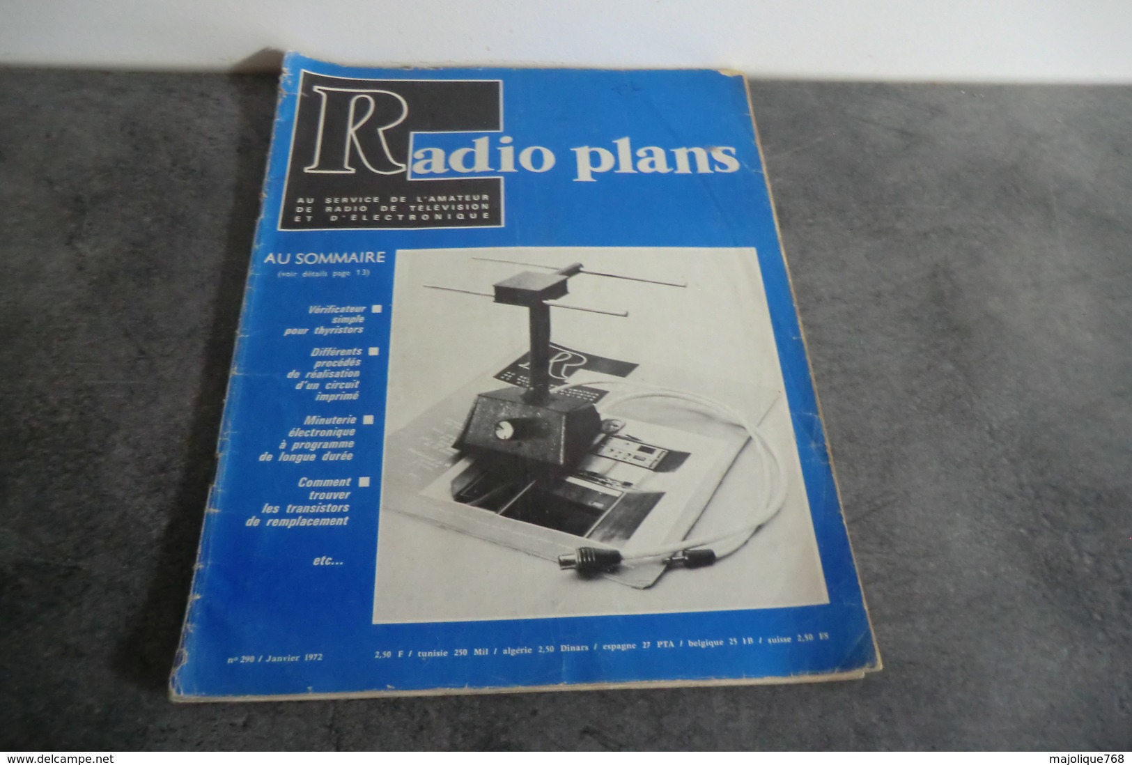 Revue Radio Plans - N°290 - Janvier 1972 - - Literature & Schemes