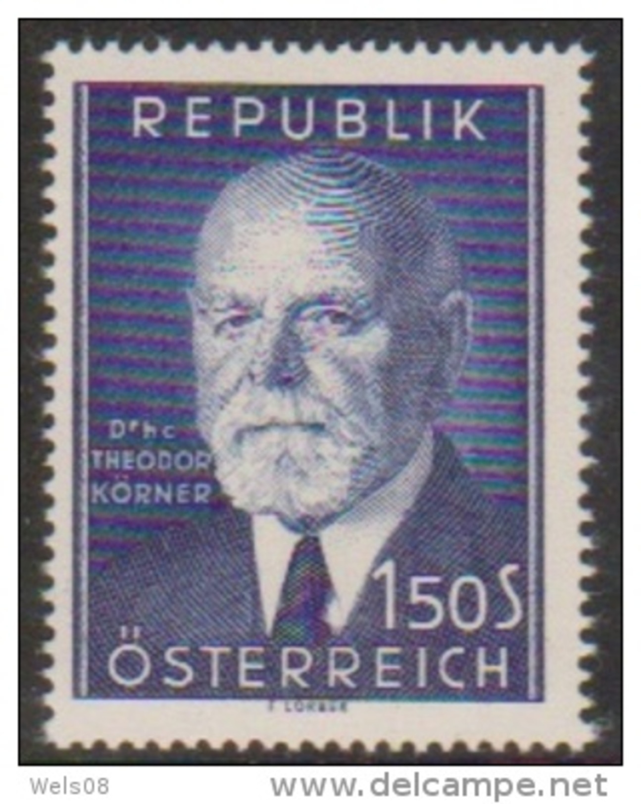 Österreich 1953: " Dr.Körner"    Postfrisch Luxus (siehe Foto/Scan) - Ungebraucht