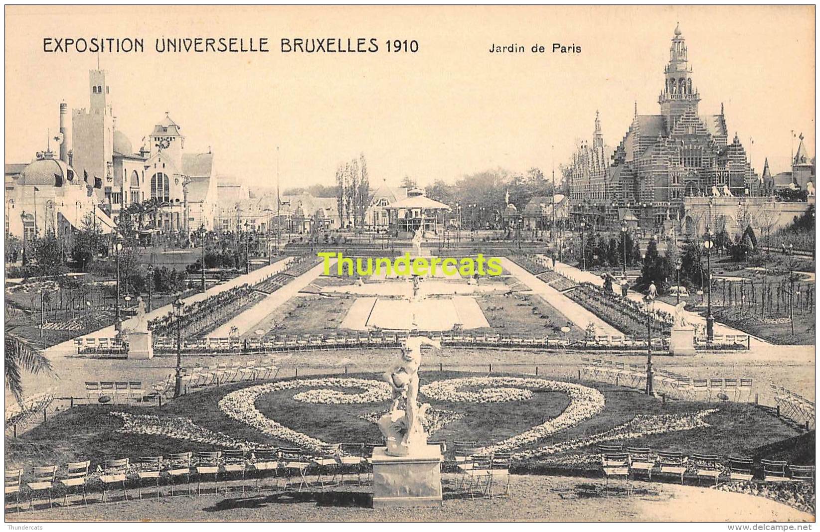 CPA  EXPOSITION UNIVERSELLE DE BRUXELLES 1910  JARDIN DE PARIS - Expositions Universelles