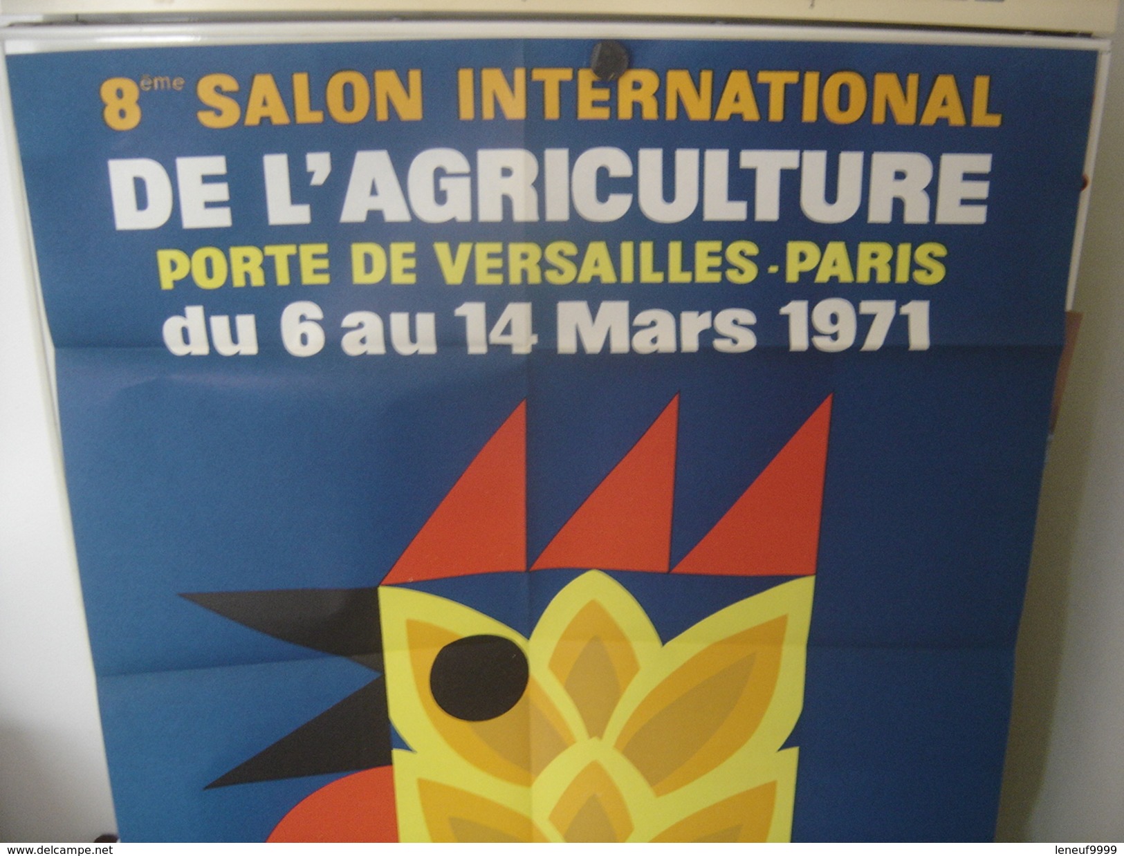 Affiche 1971 SALON INTERNATIONAL DE L'AGRICULTURE 8eme Porte De Versailles A Paris Auriac 56 X 76 Cm - Affiches