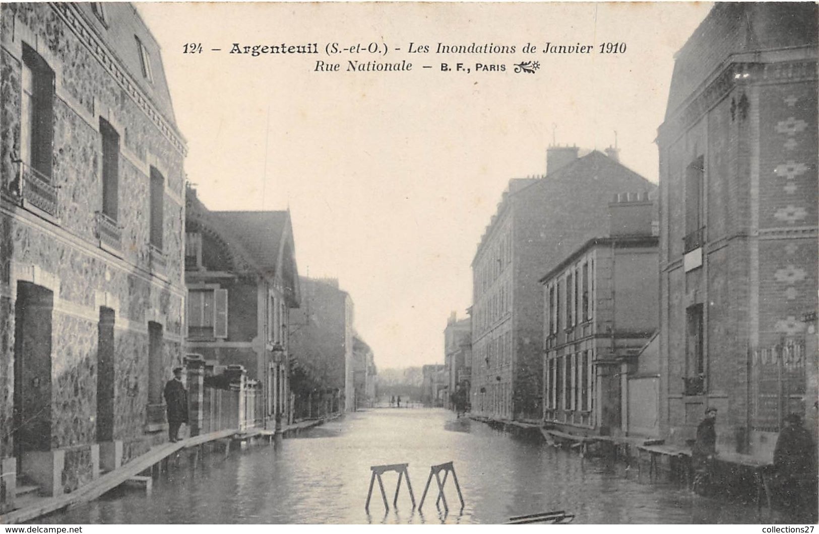 95-ARGENTEUIL- LES INONDATIONS DE JANVIER 1910, RUE NATIOANLE - Argenteuil