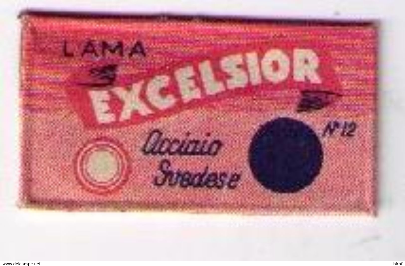 LAMETTA DA BARBA - LAMA EXCELSIOR -  1930 RARA - Lamette Da Barba