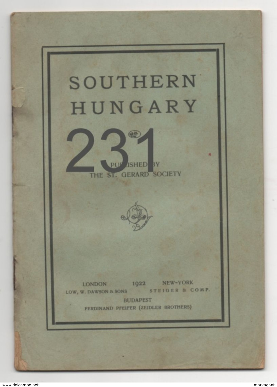 SOUTHERN HUNGARY (1922) - Europe