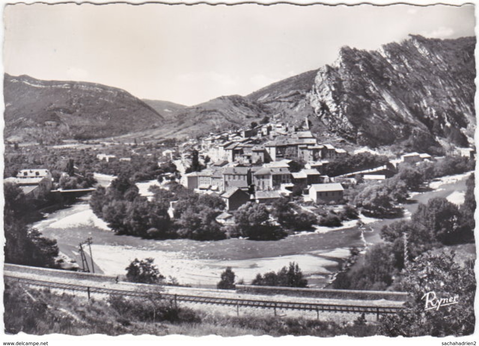 05. Gf. SERRES. Vue Prise De Claret. Ligne De Chemin De Fer Grenoble-Marseille. 2573 - Altri & Non Classificati