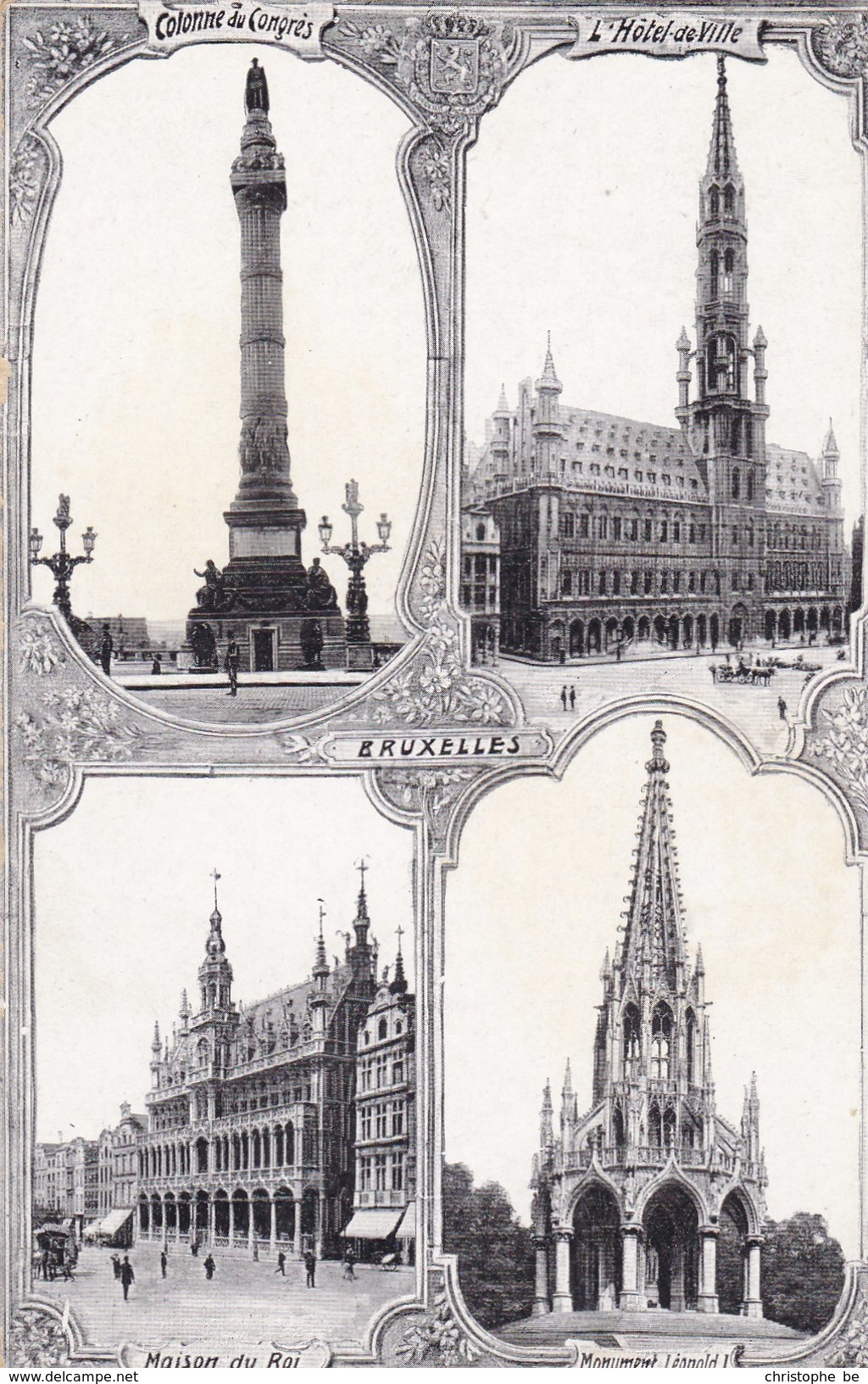 Brussel, Bruxelles, 4 Zichten, 4 Vues (pk39081) - Cartas Panorámicas