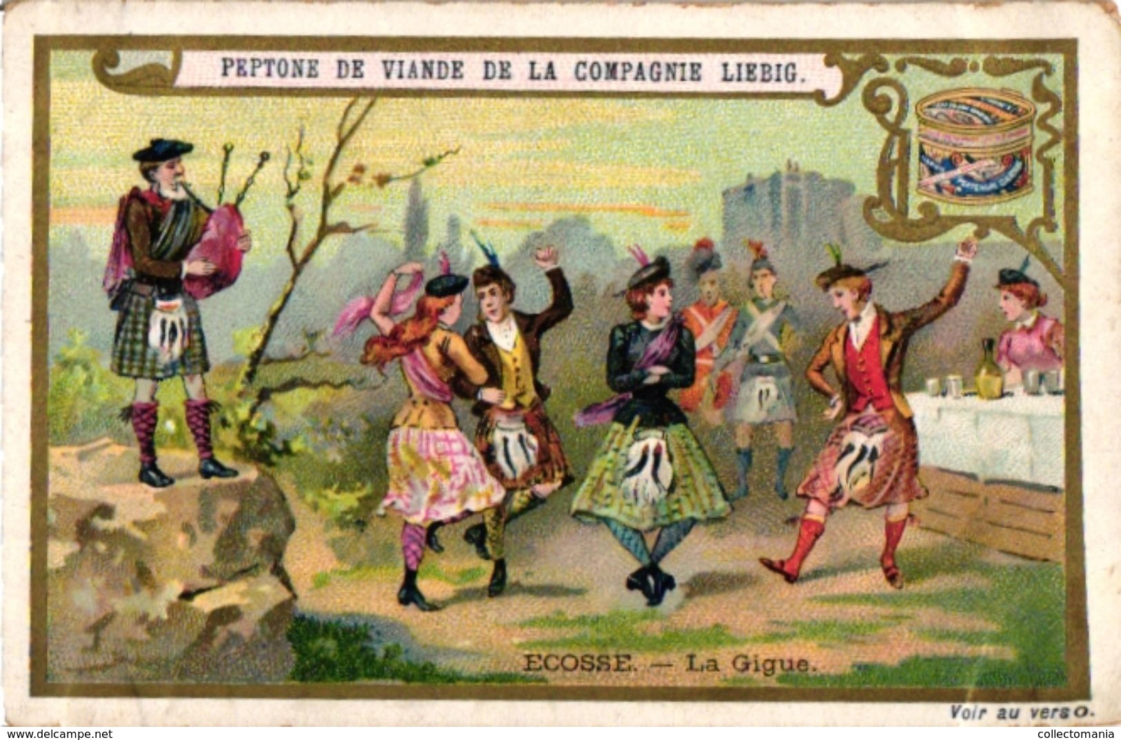 6 Trade Cards  Chromo Music  pre 1900  Biniou Cornemuse  Bagpipe Dudelsack  Doedelzak Pub. Choc.Union Guérin Boutron