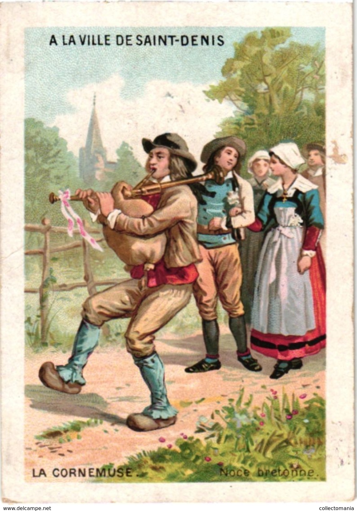 6 Trade Cards  Chromo Music  Pre 1900  Biniou Cornemuse  Bagpipe Dudelsack  Doedelzak    Printer Courbe-Rouzet - Other & Unclassified