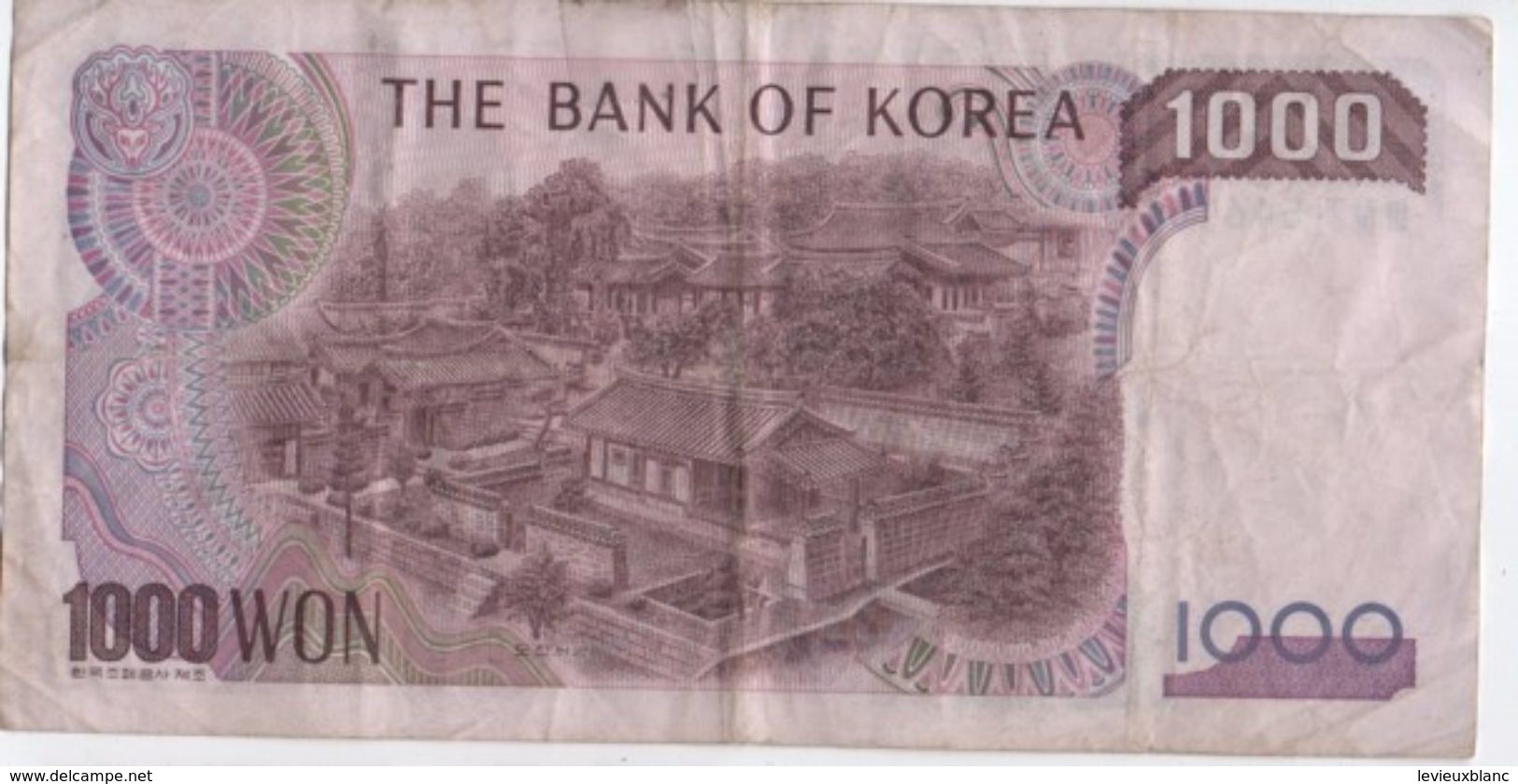 Billet/ The Bank Of Korea/ 1000 Won  / 1985 ?         BILL152 - Corée Du Sud