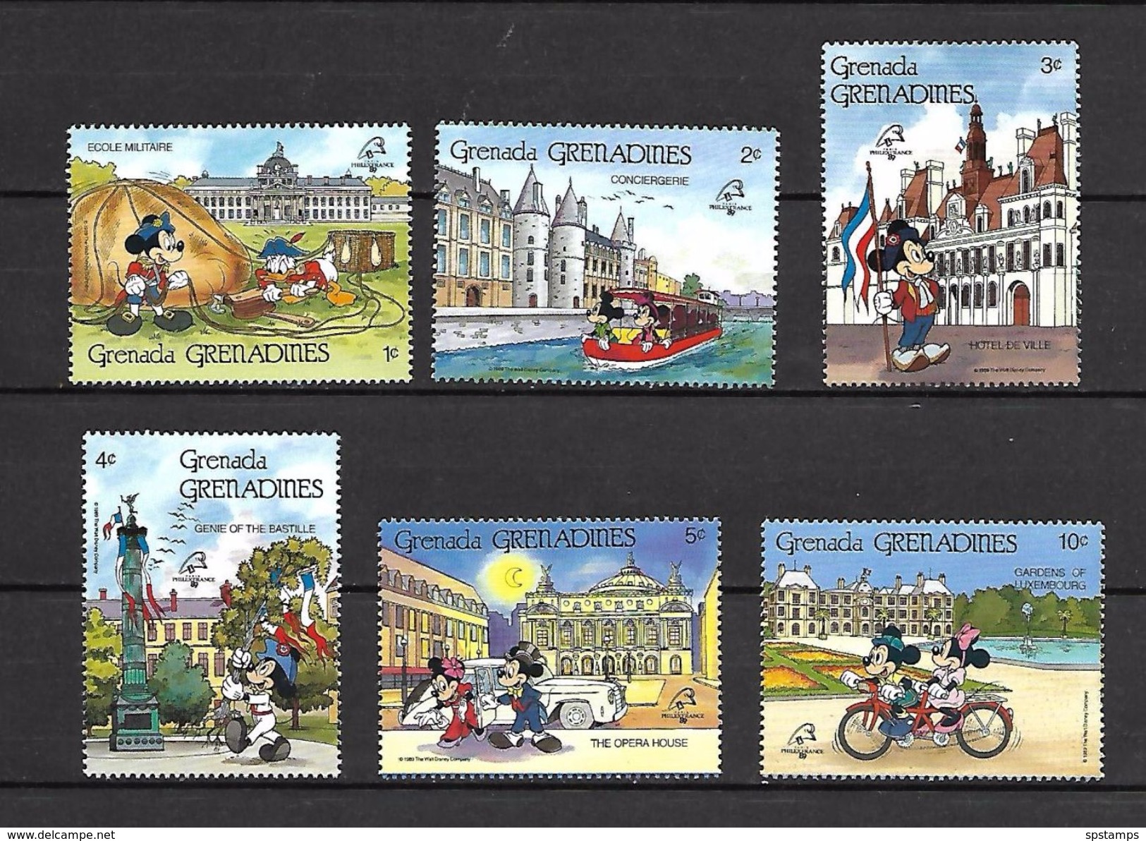 Disney Stamps Grenada Gren. 1989 FILEXFRANCE MNH (D0543) - Disney