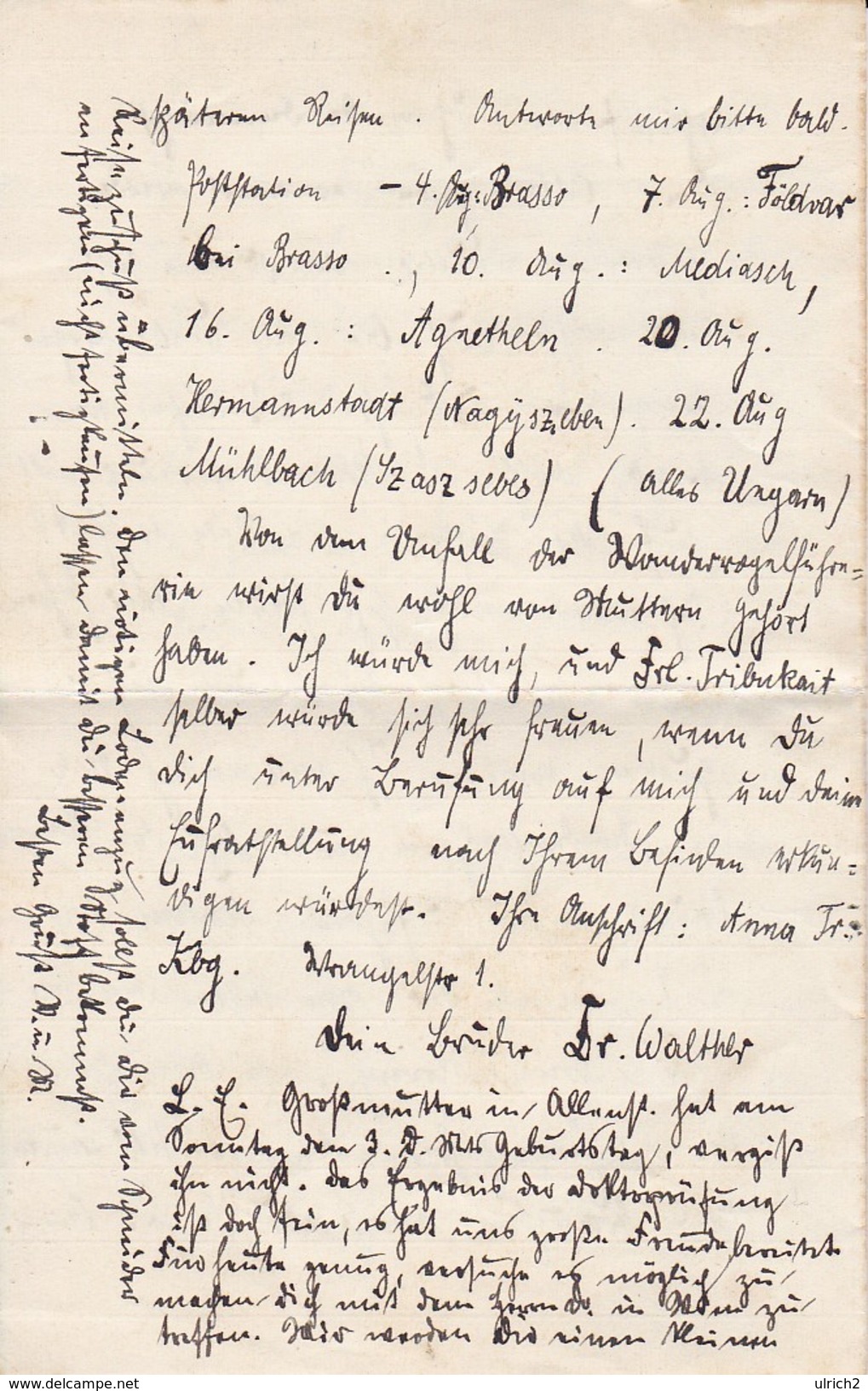 Handschriftlicher Brief Von 1913 - 4 Seiten (30570) - Documentos Históricos