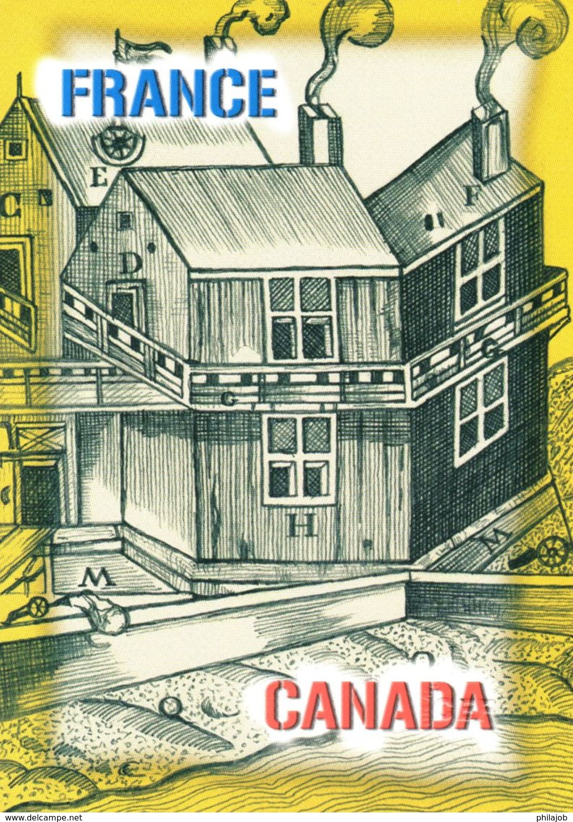 FRANCE 2008 : Encart 1er Jour " FRANCE - CANADA ". N° YT 4182. Voir Les 2 Scans. - Emissions Communes