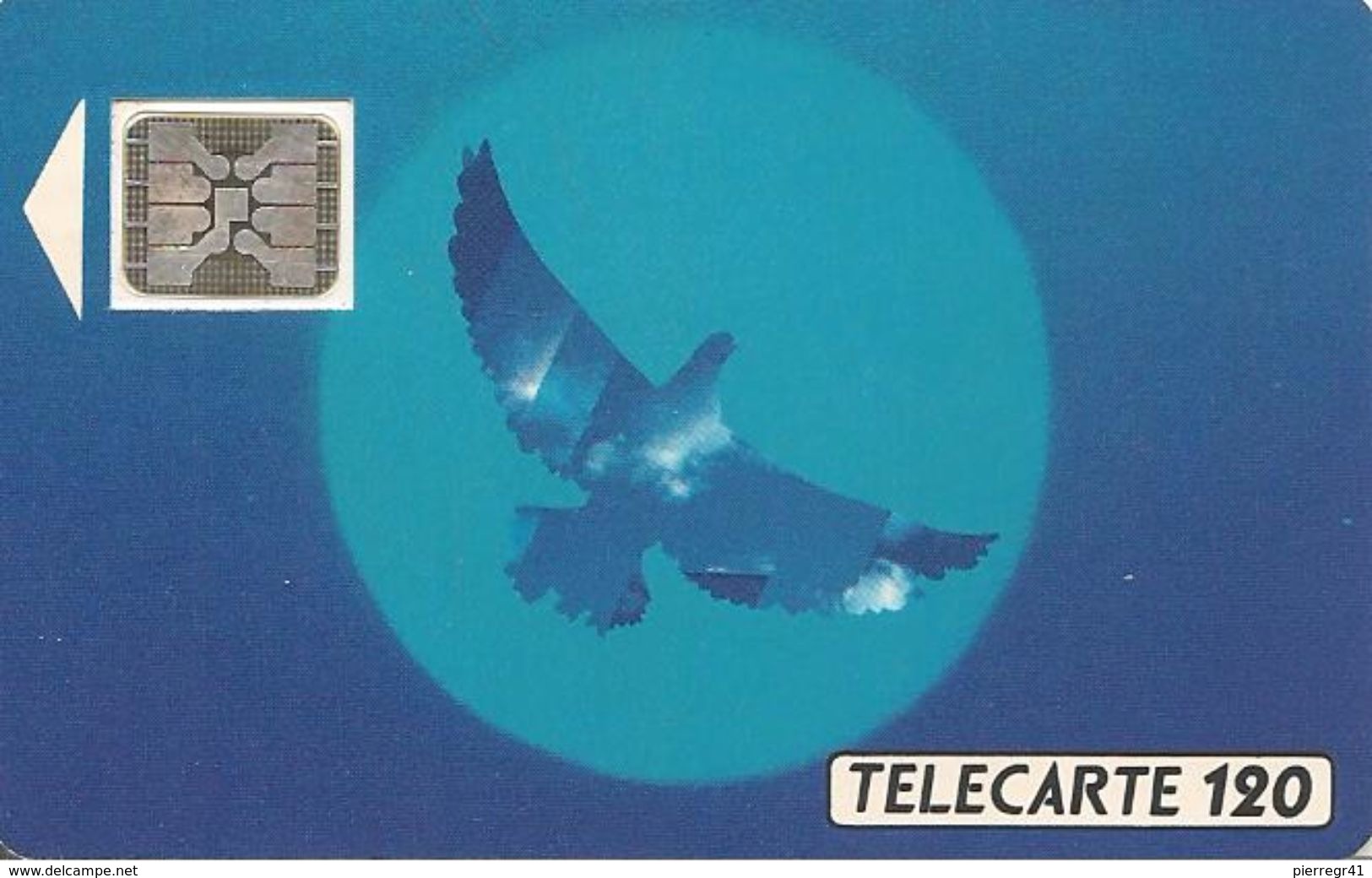 CARTE°-PUBLIC-12/90-F135Aa -120U-SC4on-L OISEAU BLEU-5 IMPACT 22931-UTILISEE-TB E-LUXE - 1990