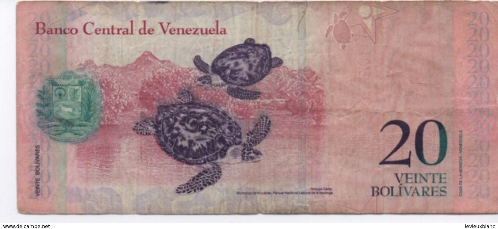 Billet/Venezuela/ Banco Central De Venezuela/ Républica Bolivariana De Venezuela/Veinte Bolivares/2007     BILL157 - Venezuela