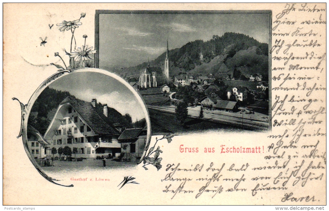 Escholzmatt, Gasthof "Zum Löwen", 1900 - Escholzmatt