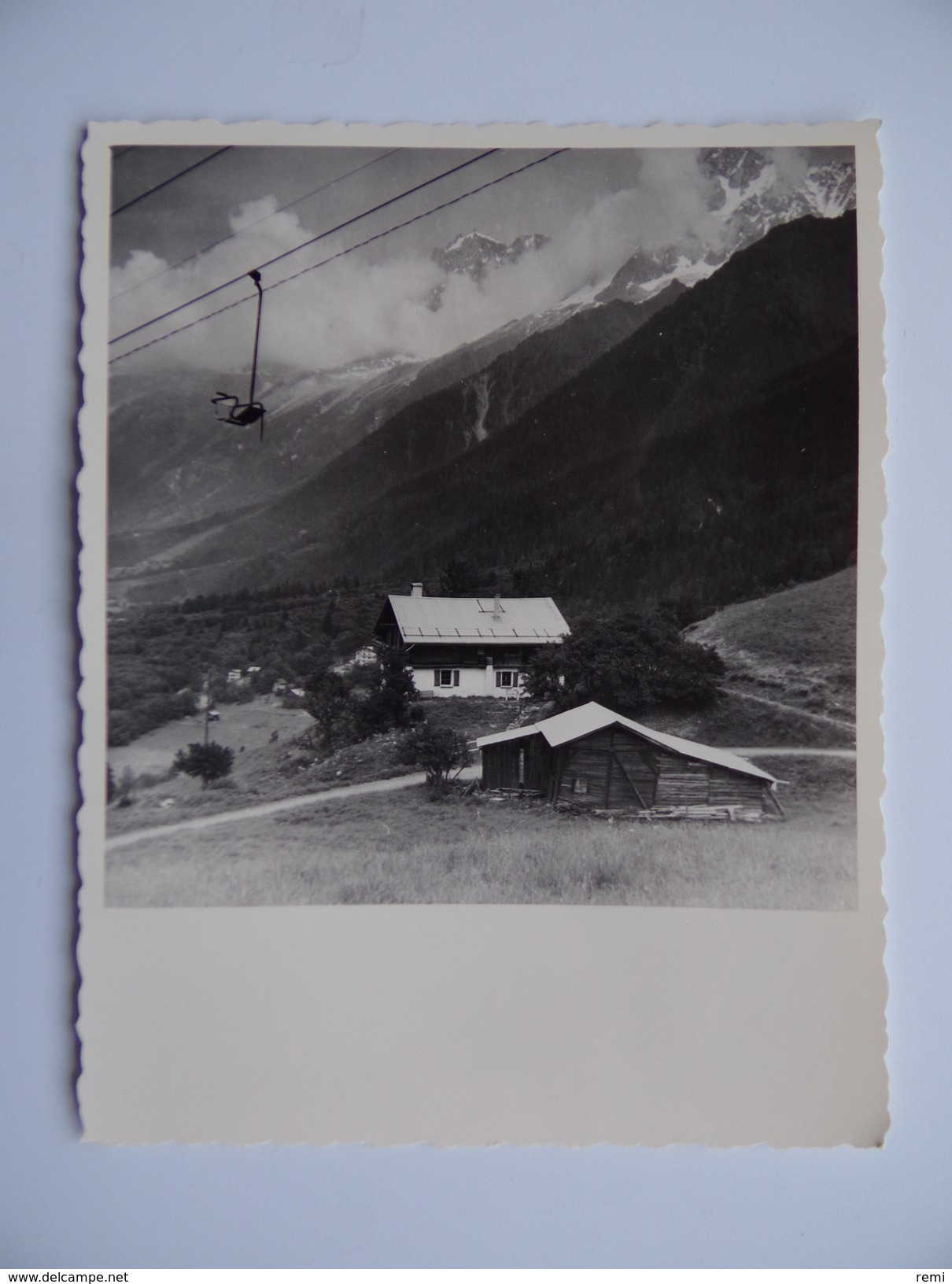 74 Lot De 6 Photos Originales Animées BELLEVARDE Chamonix-Mont-Blanc Juillet 1965 Chalet Télésiège Téléphérique - Lieux