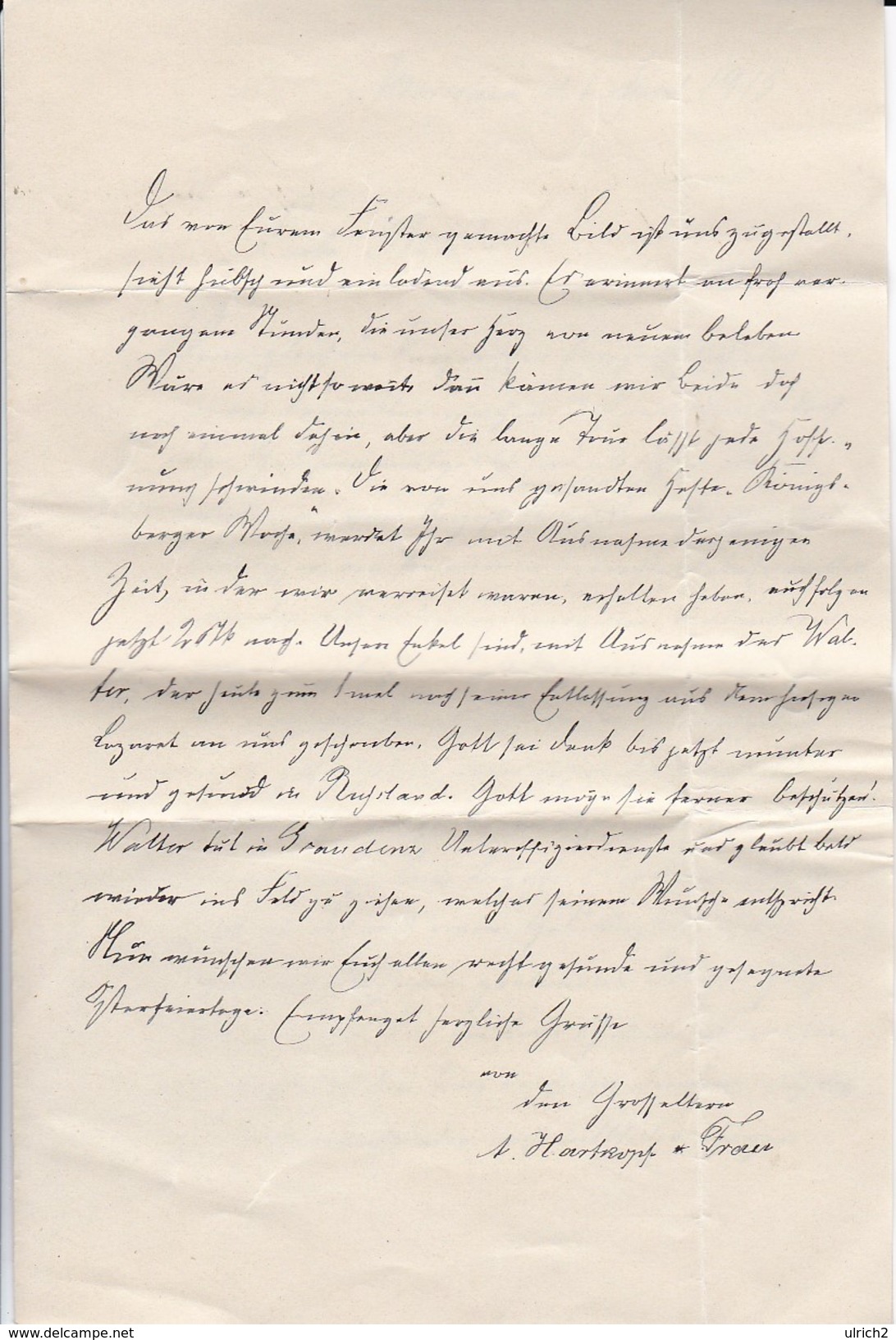 Handschriftlicher Brief Von 1914 - Allenstein - 3 Seiten (30574) - Documents Historiques