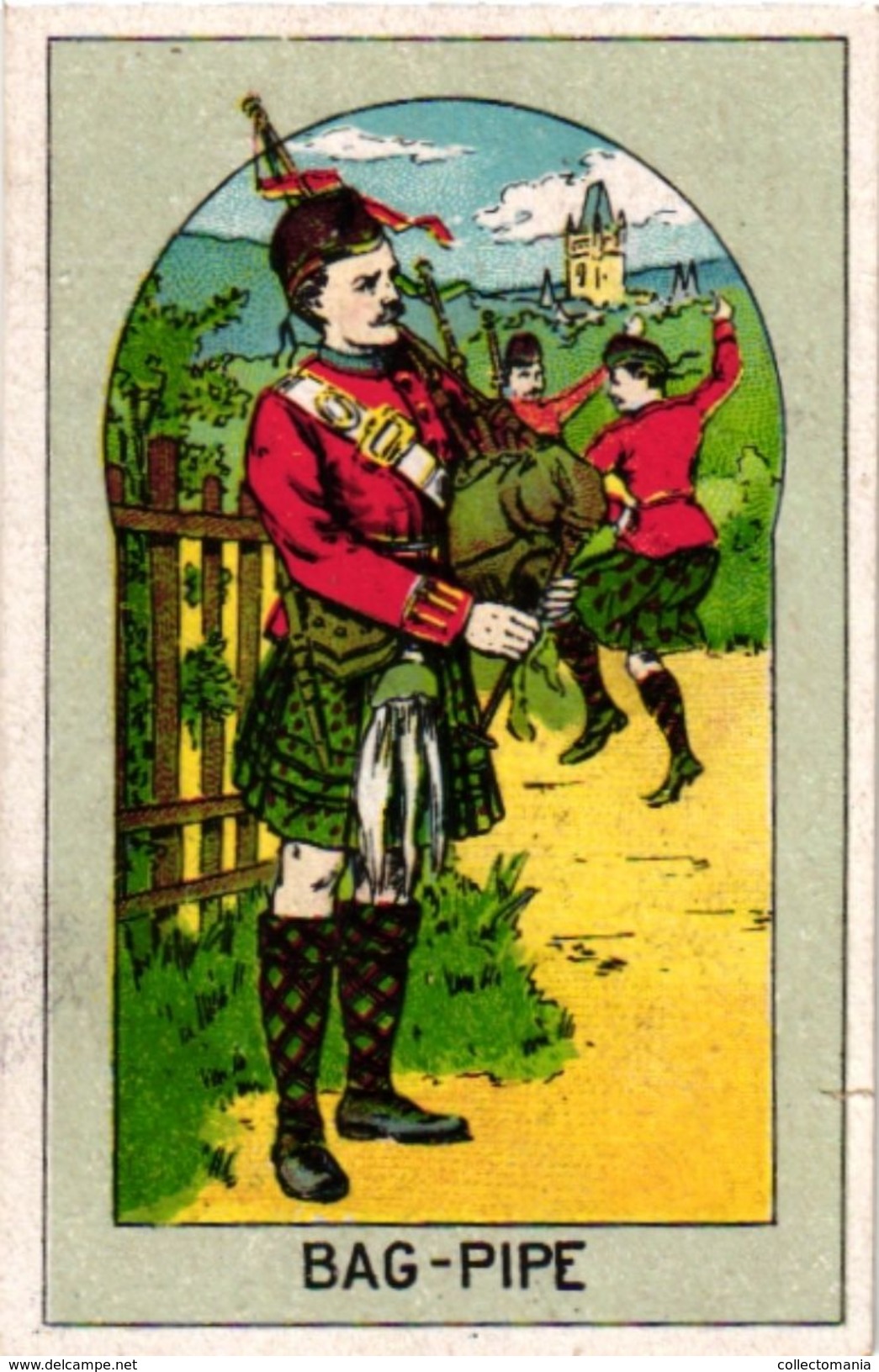 6 Trade Cards  Chromo Music  Pre 1900  Biniou Cornemuse  Bagpipe Dudelsack  Doedelzak   Printer Romanet - Other & Unclassified