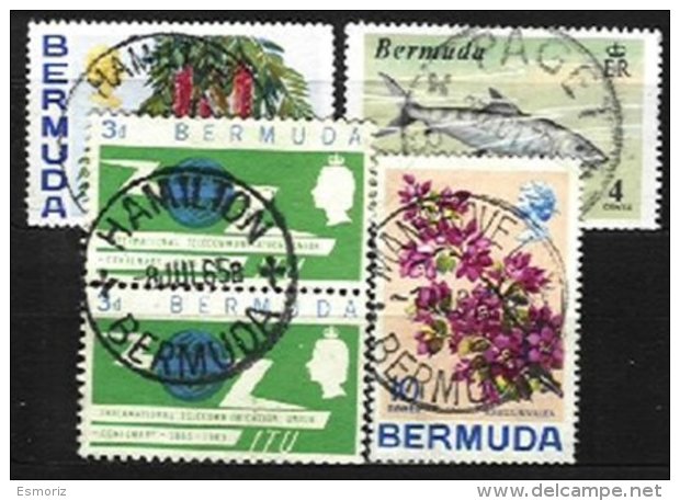 BERMUDA, Yv 184, 244, 250, 280, Used, F/VF, Cat. &euro; 3,00 - Bermudes