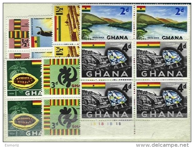 GHANA, Yv 41/7, ** MNH, VF/XF, Cat. &euro; 16,00 - Ghana (1957-...)