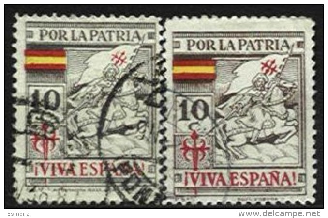 SPAIN, CORUÑA, Gv 243/4, Used, F/VF - Emissions Nationalistes