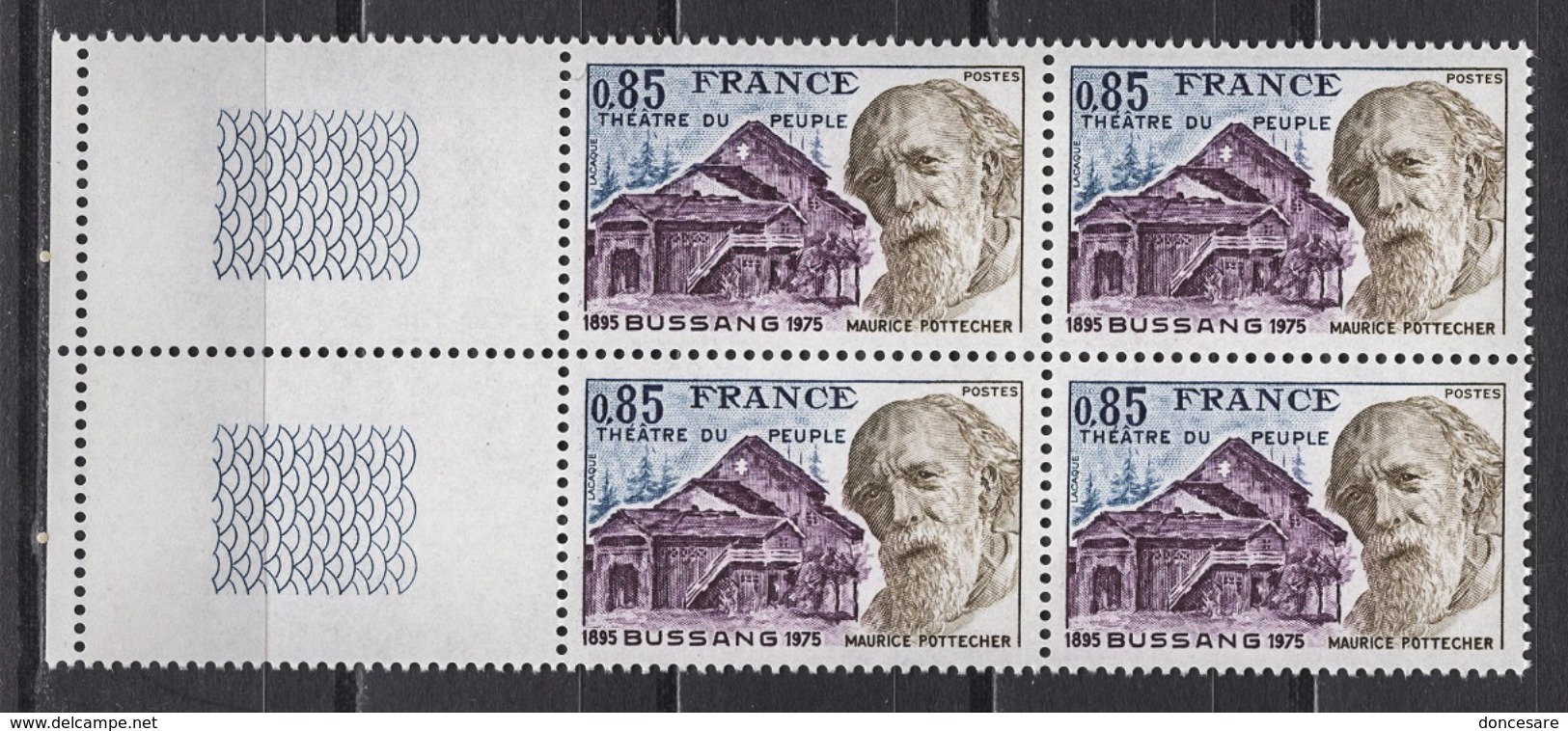 FRANCE 1975 - BLOC DE 4 TP  Y.T. N° 1846   - NEUFS** /Y261 - Ungebraucht