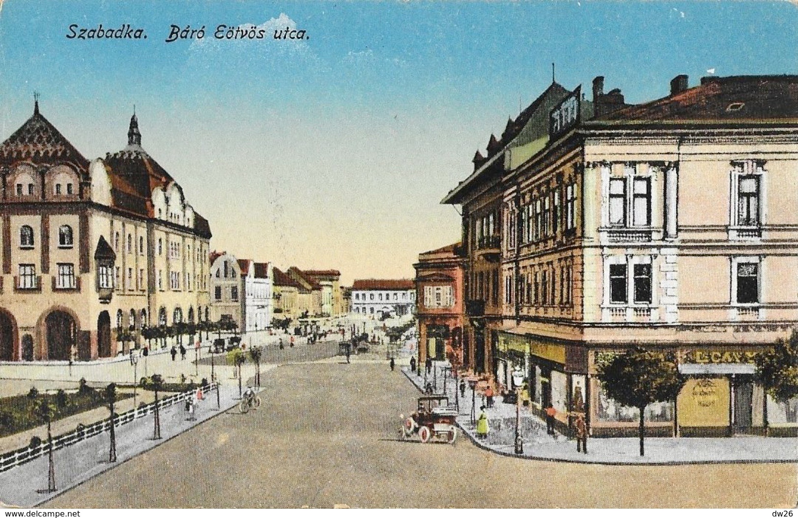 Subotica (Serbie) - Szabadka - Baro Eotvos Utca - Edition Lipsitz - Carte Colorisée, Non Circulée - Serbia