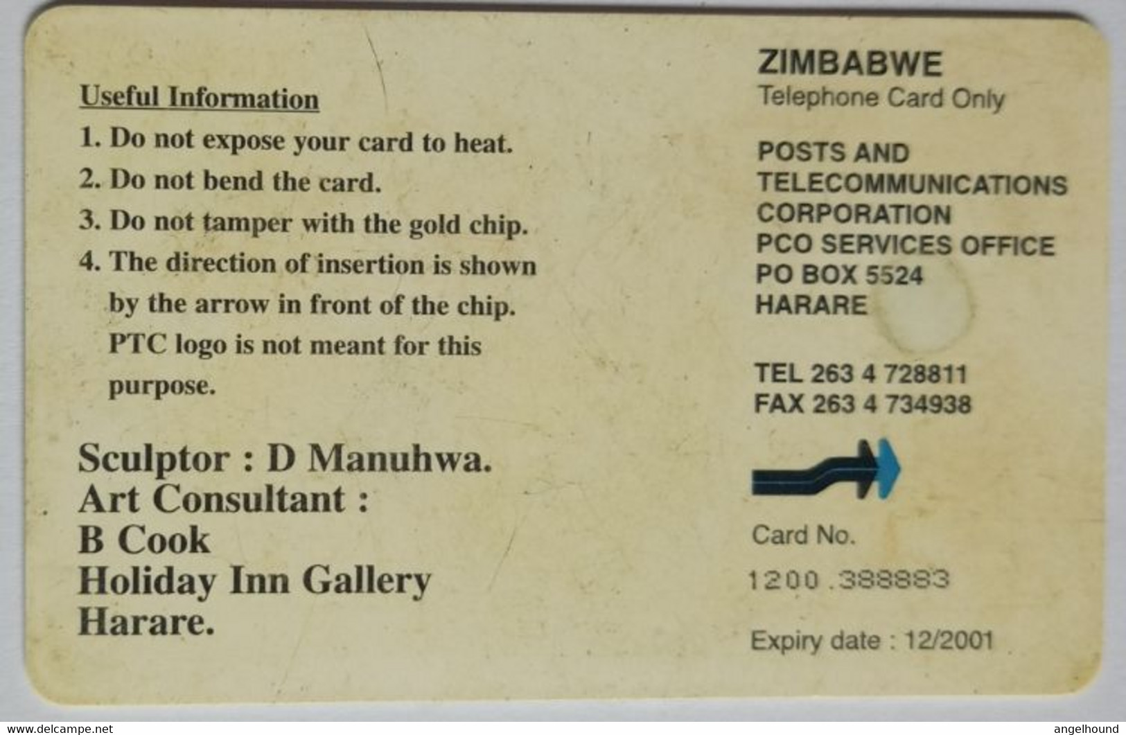 Zimbabwe $50 Sculptor - Simbabwe