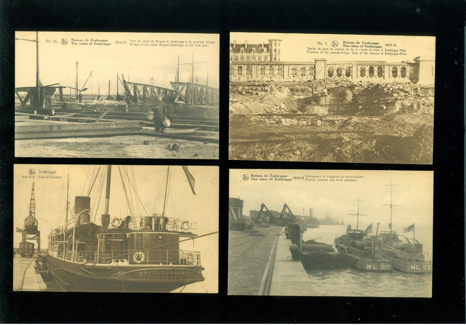 Lot De 60 Cartes Postales De Belgique Zeebrugge + Ruines Guerre Lot Van 60 Postkaarten Van België + Ruinen Oorlog  Kust - 5 - 99 Postkaarten