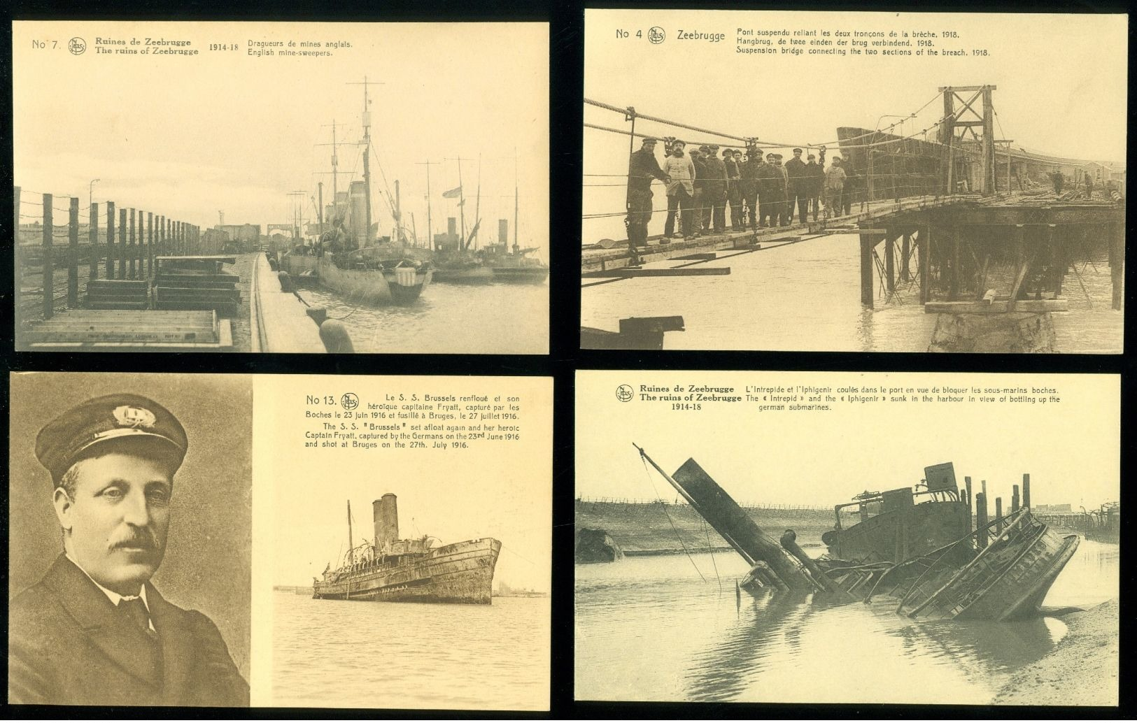 Lot De 60 Cartes Postales De Belgique Zeebrugge + Ruines Guerre Lot Van 60 Postkaarten Van België + Ruinen Oorlog  Kust - 5 - 99 Postkaarten