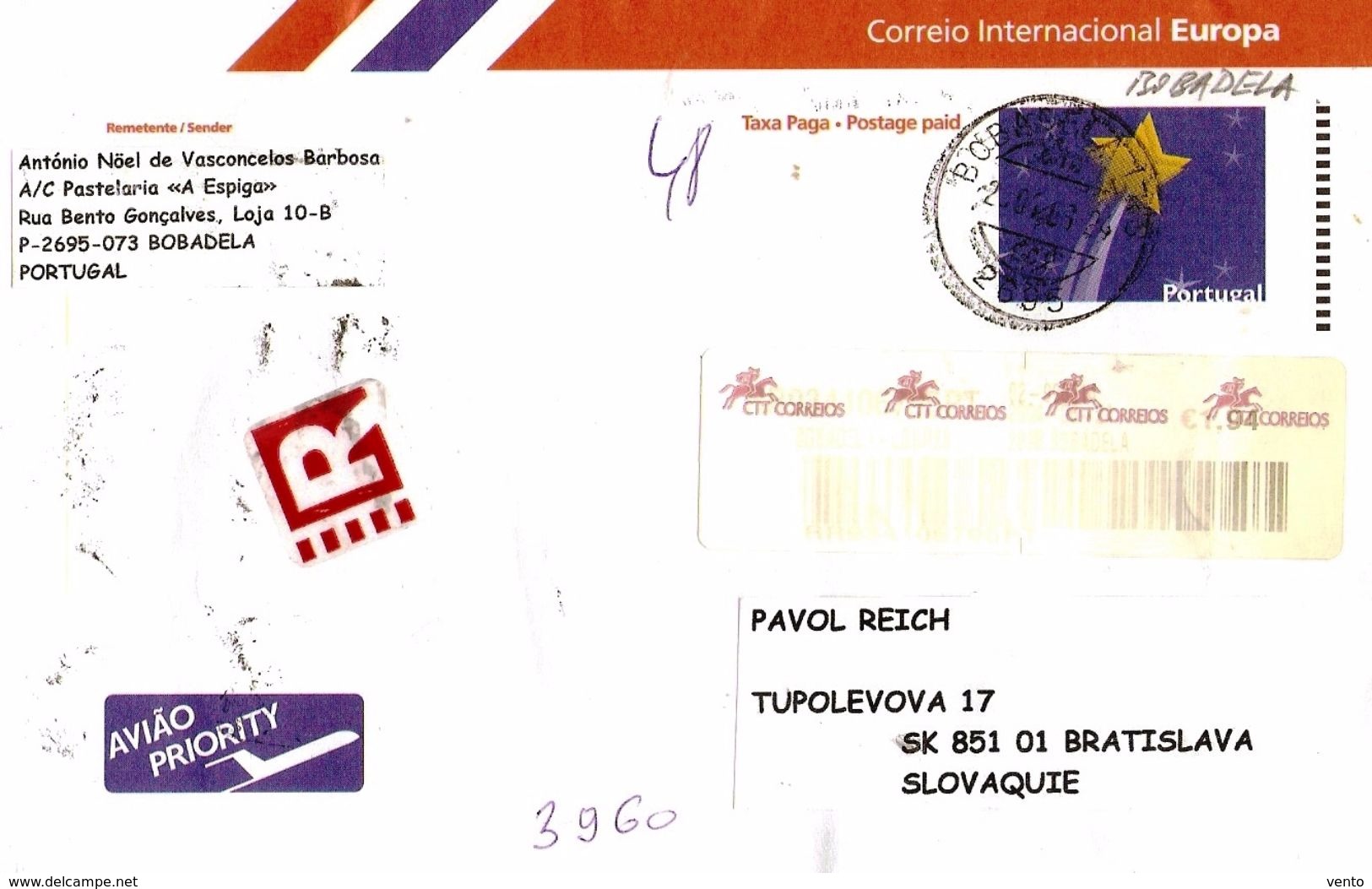 Portugal R-letter 2013 ... AI143 - Storia Postale