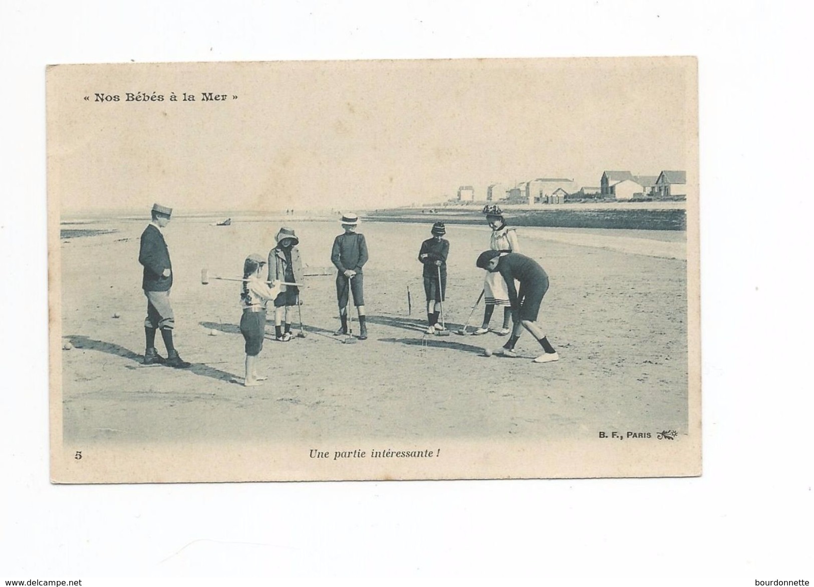 JEU DE CROQUET NOS BEBES A LA MER UNE PARTIE INTERESSANTE - Autres & Non Classés