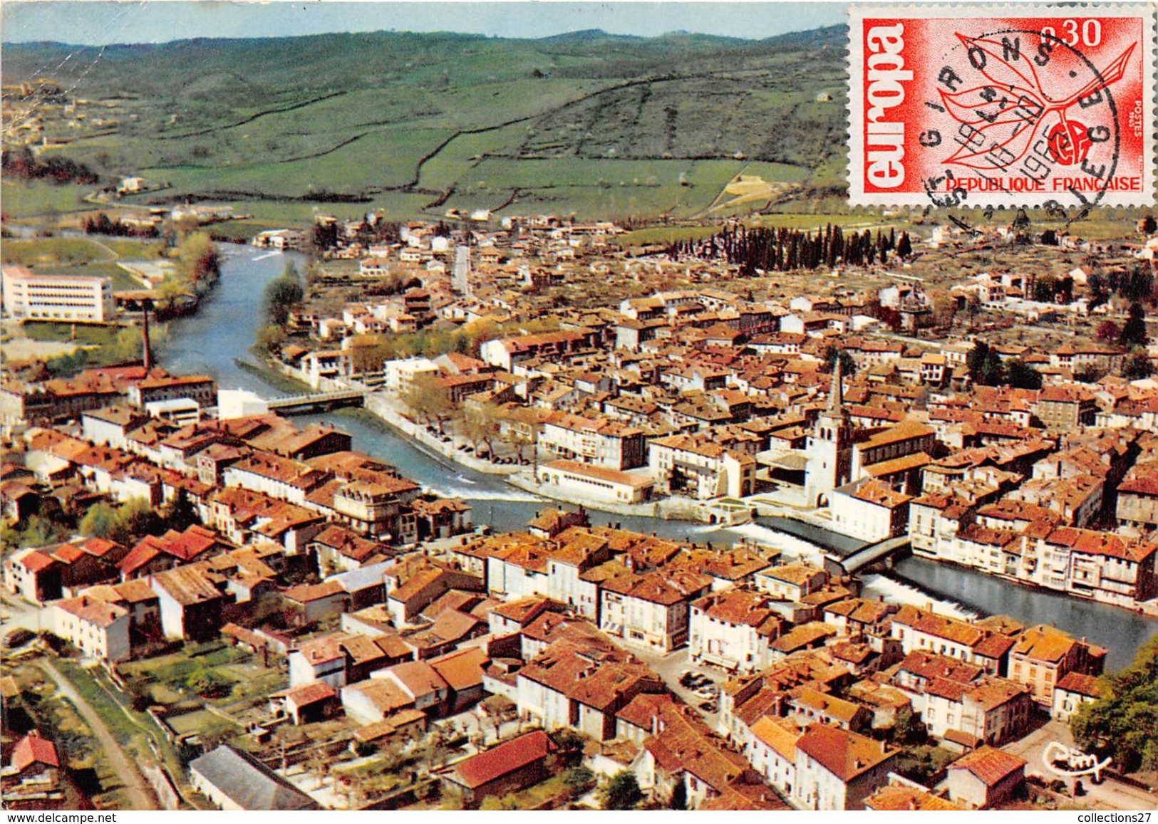 09-SAINT-GIRONS- VUE AERIENNE GENERALE - Saint Girons