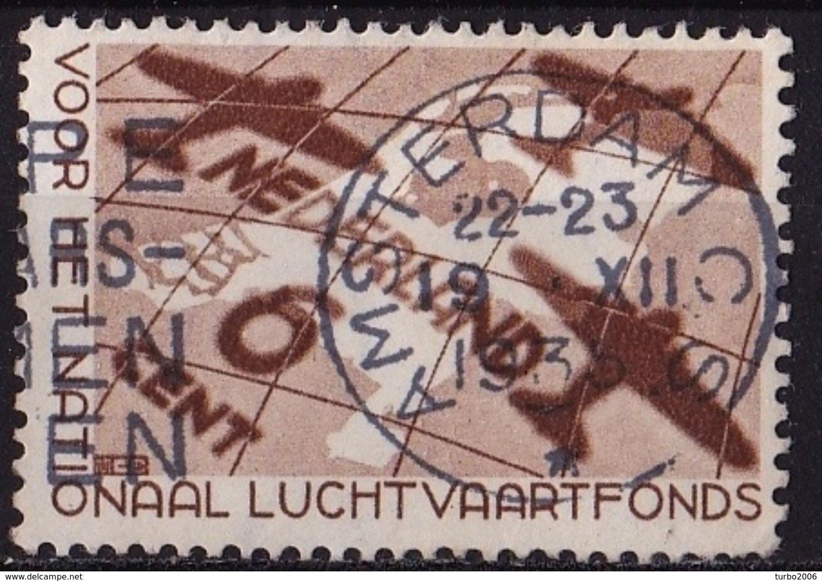 1935 Luchtvaartfondszegel Gestempeld NVPH 278 - Gebruikt